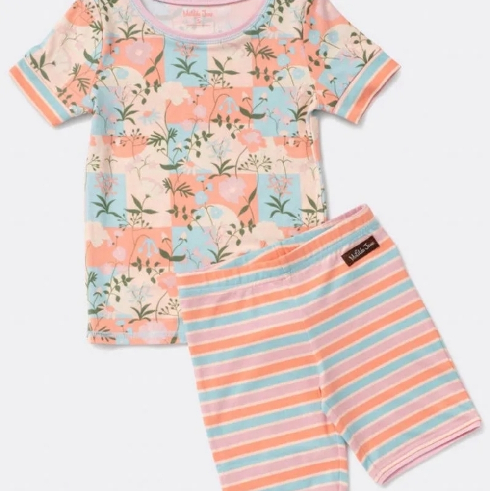 Matilda Jane - Remi Girls Floral/Striped Mixed Print Jammies
